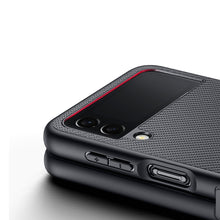 Заредете изображение във визуализатора на галерията – Dux Ducis Fino case is made of nylon material for Samsung Galaxy Z Flip4 black
