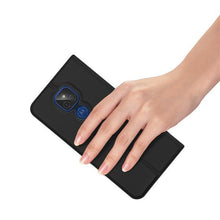 Заредете изображение във визуализатора на галерията – DUX DUCIS Skin Pro Bookcase type case for Motorola Moto G9 Play / Moto E7 Plus black - TopMag
