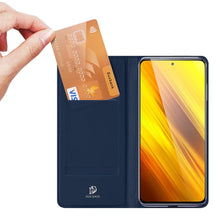 Заредете изображение във визуализатора на галерията – DUX DUCIS Skin Pro Bookcase type case for Xiaomi Poco X3 NFC / Poco X3 Pro blue - TopMag
