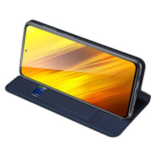 Заредете изображение във визуализатора на галерията – DUX DUCIS Skin Pro Bookcase type case for Xiaomi Poco X3 NFC / Poco X3 Pro blue - TopMag
