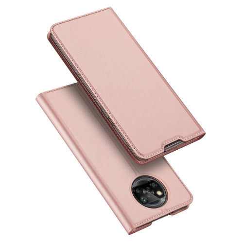DUX DUCIS Skin Pro Bookcase type case for Xiaomi Poco X3 NFC / Poco X3 Pro pink - TopMag