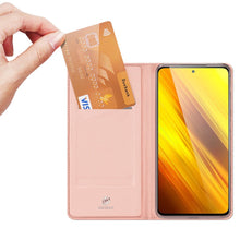 Заредете изображение във визуализатора на галерията – DUX DUCIS Skin Pro Bookcase type case for Xiaomi Poco X3 NFC / Poco X3 Pro pink - TopMag
