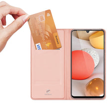 Заредете изображение във визуализатора на галерията – DUX DUCIS Skin Pro Bookcase type case for Samsung Galaxy A42 5G pink - TopMag
