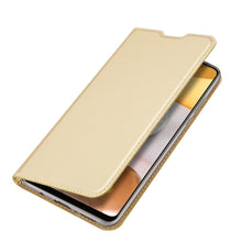 Заредете изображение във визуализатора на галерията – DUX DUCIS Skin Pro Bookcase type case for Samsung Galaxy A42 5G golden - TopMag
