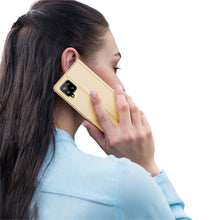 Заредете изображение във визуализатора на галерията – DUX DUCIS Skin Pro Bookcase type case for Samsung Galaxy A42 5G golden - TopMag
