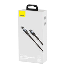 Заредете изображение във визуализатора на галерията – Baseus Zinc USB Type C - Lightning magnetic data charging cable Power Delivery 20 W 1 m black (CATLXC-01) - TopMag
