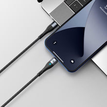 Заредете изображение във визуализатора на галерията – Baseus Zinc USB Type C - Lightning magnetic data charging cable Power Delivery 20 W 1 m black (CATLXC-01) - TopMag
