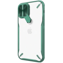 Заредете изображение във визуализатора на галерията – Nillkin Cyclops Case durable phone case with a camera cover and foldable kickstand iPhone 12 Pro / iPhone 12 green - TopMag
