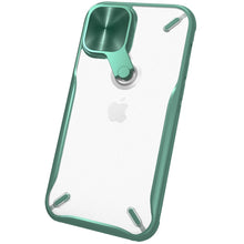 Заредете изображение във визуализатора на галерията – Nillkin Cyclops Case durable phone case with a camera cover and foldable kickstand iPhone 12 Pro / iPhone 12 green - TopMag
