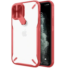 Заредете изображение във визуализатора на галерията – Nillkin Cyclops Case durable phone case with a camera cover and foldable kickstand iPhone 12 Pro / iPhone 12 red - TopMag
