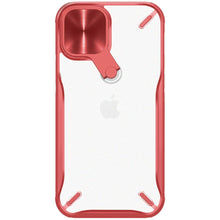 Заредете изображение във визуализатора на галерията – Nillkin Cyclops Case durable phone case with a camera cover and foldable kickstand iPhone 12 Pro / iPhone 12 red - TopMag
