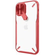 Заредете изображение във визуализатора на галерията – Nillkin Cyclops Case durable phone case with a camera cover and foldable kickstand iPhone 12 Pro / iPhone 12 red - TopMag
