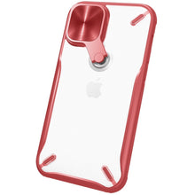 Заредете изображение във визуализатора на галерията – Nillkin Cyclops Case durable phone case with a camera cover and foldable kickstand iPhone 12 Pro / iPhone 12 red - TopMag
