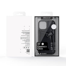 Заредете изображение във визуализатора на галерията – Nillkin Aoge Leather Case genuine leather protective wallet cover iPhone 12 Pro / iPhone 12 brown - TopMag

