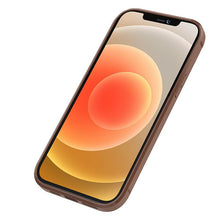 Заредете изображение във визуализатора на галерията – Nillkin Aoge Leather Case genuine leather protective wallet cover iPhone 12 Pro / iPhone 12 brown - TopMag
