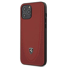 Заредете изображение във визуализатора на галерията – Ferrari FEOGOHCP12LRE iPhone 12 Pro Max 6,7" czerwony/red hardcase Off Track Perforated - TopMag
