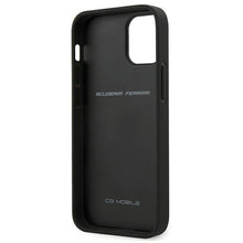 Заредете изображение във визуализатора на галерията – Ferrari FESNECHCP12SBK iPhone 12 mini 5,4" czarny/black hardcase On Track PU Carbon - TopMag
