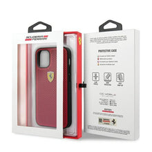 Заредете изображение във визуализатора на галерията – Ferrari FESPEHCP12SRE iPhone 12 mini 5,4" czerwony/red hardcase On Track Perforated - TopMag
