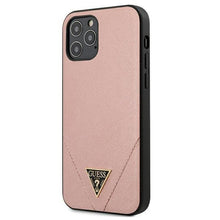 Заредете изображение във визуализатора на галерията – Guess GUHCP12LVSATMLPI iPhone 12 Pro Max 6,7" różowy/pink hardcase Saffiano - TopMag
