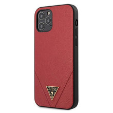 Заредете изображение във визуализатора на галерията – Guess GUHCP12LVSATMLRE iPhone 12 Pro Max 6,7" czerwony/red hardcase Saffiano - TopMag

