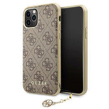 Заредете изображение във визуализатора на галерията – Guess GUHCN58GF4GBR 11 Pro 5,8" brązowy/brown hardcase 4G Charms Collection
