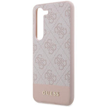 Заредете изображение във визуализатора на галерията – Guess GUHCS23SG4GLPI S23 S911 pink/pink hard case 4G Stripe Collection
