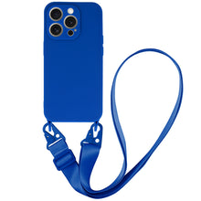 Заредете изображение във визуализатора на галерията – Strap Silicone Case for Iphone 15 Plus design 2 blue
