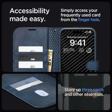 Заредете изображение във визуализатора на галерията – Spigen WALLET "S" PRO IPHONE 15 PRO MAX NAVY
