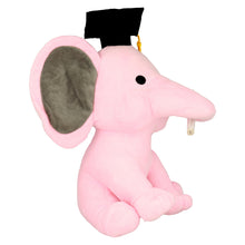 Заредете изображение във визуализатора на галерията – Plush elephant with cap pink
