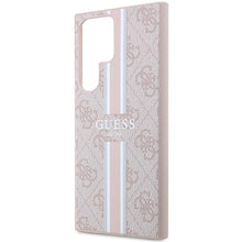 Заредете изображение във визуализатора на галерията – Guess GUHCS23LP4RPSP S23 Ultra S918 pink/pink hardcase 4G Printed Stripe
