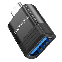Заредете изображение във визуализатора на галерията – Borofone Adapter BV18 - Type C to USB - black

