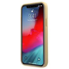 Заредете изображение във визуализатора на галерията – Guess GUHCP12SPUVQTMLBE iPhone 12 mini 5,4" złoty/gold hardcase V-Quilted Collection - TopMag
