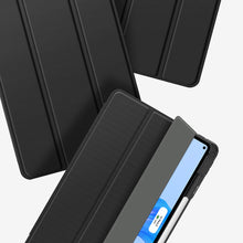Заредете изображение във визуализатора на галерията – Dux Ducis Toby case for iPad 10.9'' 2022 (10 gen.) cover with space for Apple Pencil stylus smart cover stand black

