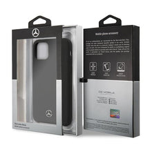 Заредете изображение във визуализатора на галерията – Mercedes MEHCP12SSILBK iPhone 12 mini 5,4" czarny/black hardcase Silicone Line - TopMag
