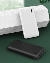 Заредете изображение във визуализатора на галерията – Proda Azeada powerbank 10000 mAh 2x USB 2 A black (PD-P69 black) - TopMag
