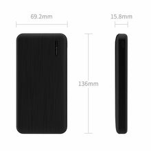 Заредете изображение във визуализатора на галерията – Proda Azeada powerbank 10000 mAh 2x USB 2 A black (PD-P69 black) - TopMag
