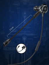 Заредете изображение във визуализатора на галерията – WK Design In-Ear Gaming USB Type C Headphones Headset microphone remote black (Y28 black) - TopMag
