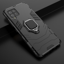 Заредете изображение във визуализатора на галерията – Ring Armor Case Kickstand Tough Rugged Cover for Samsung Galaxy A42 5G black - TopMag
