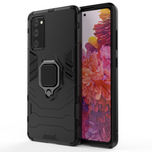 Заредете изображение във визуализатора на галерията – Ring Armor Case Kickstand Tough Rugged Cover for Samsung Galaxy S20 FE 5G black - TopMag
