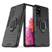 Заредете изображение във визуализатора на галерията – Ring Armor Case Kickstand Tough Rugged Cover for Samsung Galaxy S20 FE 5G black - TopMag
