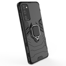 Заредете изображение във визуализатора на галерията – Ring Armor Case Kickstand Tough Rugged Cover for Samsung Galaxy S20 FE 5G black - TopMag
