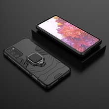 Заредете изображение във визуализатора на галерията – Ring Armor Case Kickstand Tough Rugged Cover for Samsung Galaxy S20 FE 5G black - TopMag
