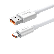 Заредете изображение във визуализатора на галерията – Baseus кабел  usb to type c pd100w power delivery superior cays001302 1m white
