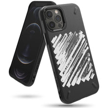 Заредете изображение във визуализатора на галерията – Ringke Onyx Design Durable TPU Case Cover for iPhone 12 Pro Max black (Paint) (OXAP0046) - TopMag
