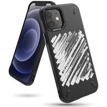 Заредете изображение във визуализатора на галерията – Ringke Onyx Design Durable TPU Case Cover for iPhone 12 mini black (Paint) (OXAP0028) - TopMag
