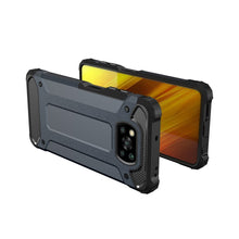 Заредете изображение във визуализатора на галерията – Hybrid Armor Case Tough Rugged Cover for Xiaomi Poco X3 NFC / Poco X3 Pro blue - TopMag
