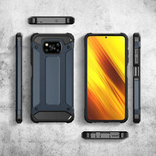 Заредете изображение във визуализатора на галерията – Hybrid Armor Case Tough Rugged Cover for Xiaomi Poco X3 NFC / Poco X3 Pro blue - TopMag
