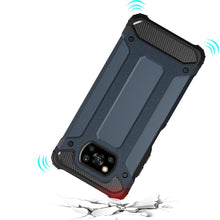 Заредете изображение във визуализатора на галерията – Hybrid Armor Case Tough Rugged Cover for Xiaomi Poco X3 NFC / Poco X3 Pro blue - TopMag
