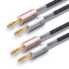 Заредете изображение във визуализатора на галерията – Ugreen two-channel speaker cable with banana plug (AV152 50536) - TopMag
