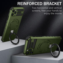Заредете изображение във визуализатора на галерията – Tel Protect Armor Magsafe Metal Ring Case for Iphone 11 Pro Max green
